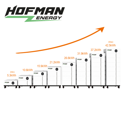 Batteriespeicher Premium LiFePO4 10.6 - 42.5 kWh stapelbar HOFMAN-ENERGY